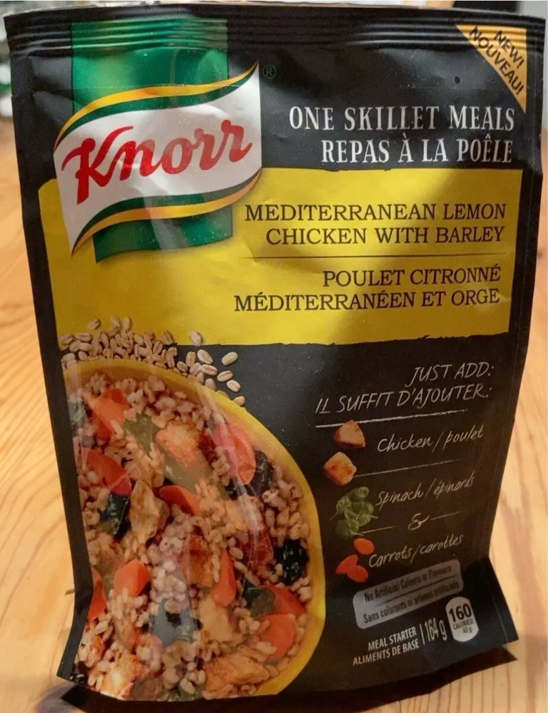 Poulet citronné méditérannéen et orge