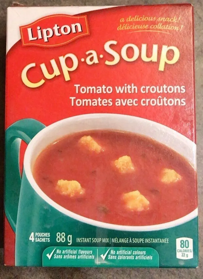 Cup a soup tomates avec croutons