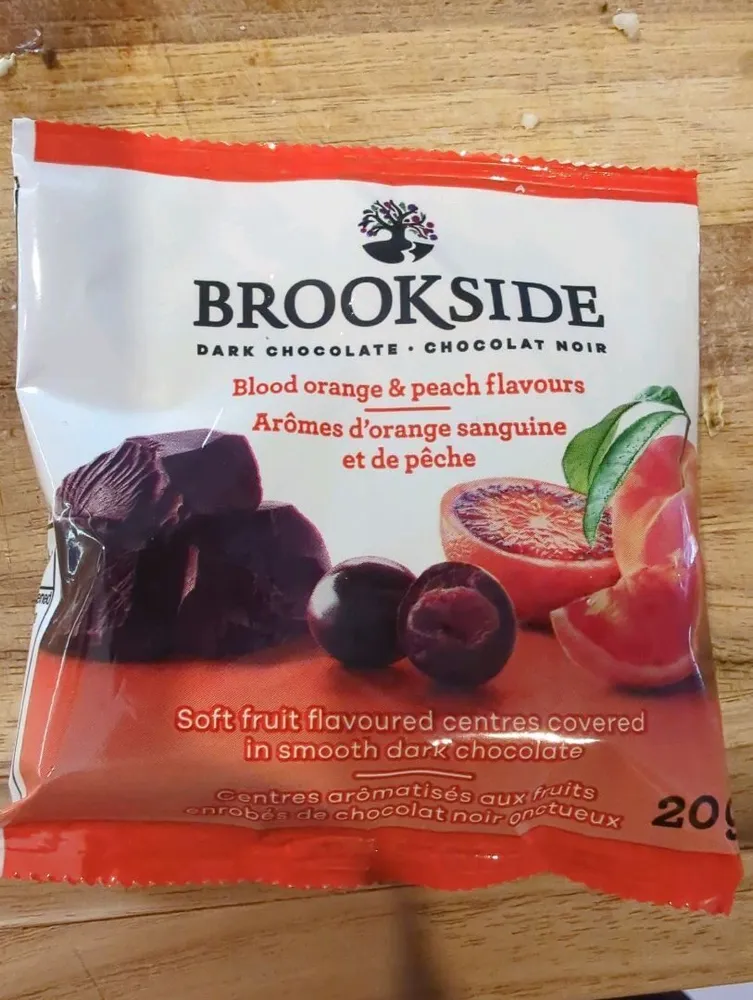 Chocolat noir Arômes d'oranger sanguine et de pêche