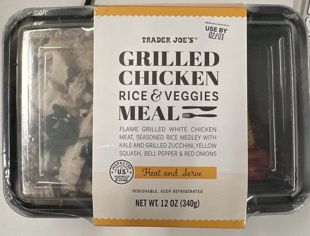 Grilled Chicken Rice & Veggies Meal