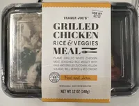 Grilled Chicken Rice & Veggies Meal