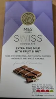 Swiss Chocolate Milk Fruits And Nuts