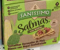 Tostaditas horneadas de maíz con nopal