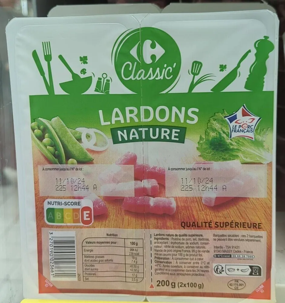 Lardons nature