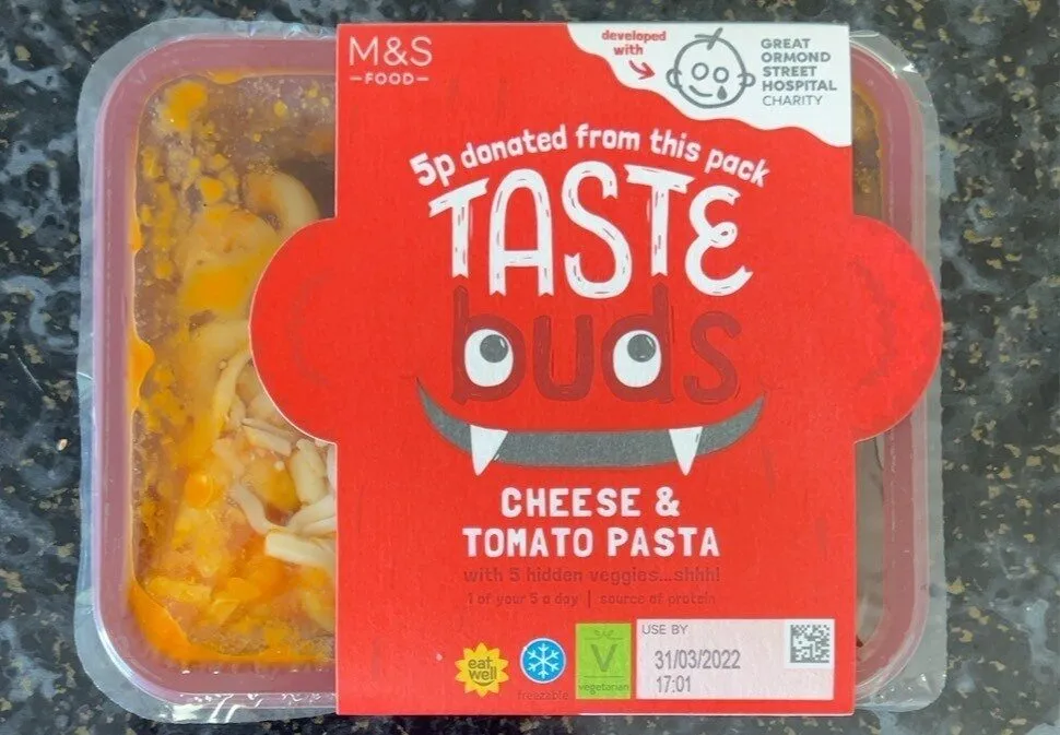 Taste Buds cheese & tomato pasta