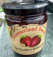 Confiture de fraises et rhubarbe