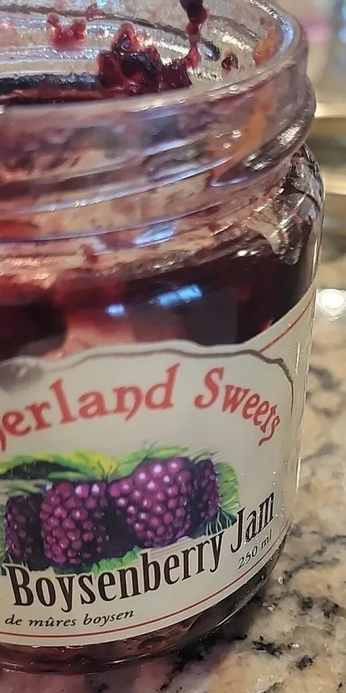 Pure boysenberry jam