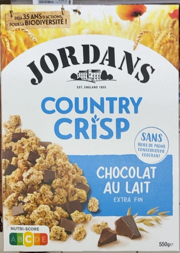 Country Crisp chocolat au lait