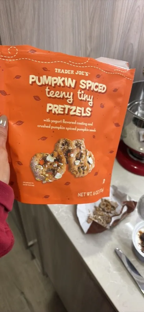 Pumpkin Spiced teeny tiny Pretzels