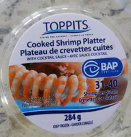 Toppits Cooked Shrimp Platter
