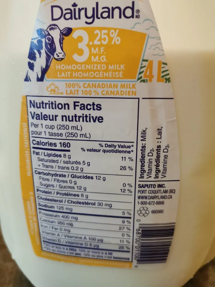 Homogenized Milk
