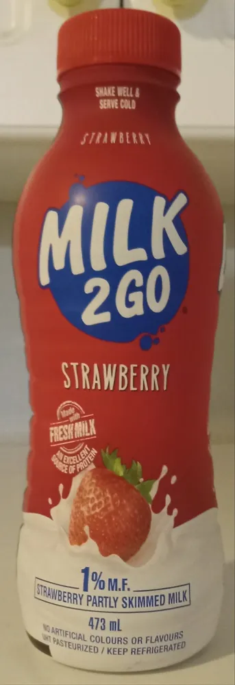 1% M.F. Strawberry Partly Skimmed Milk