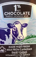 Chocolate partly skimmed milk