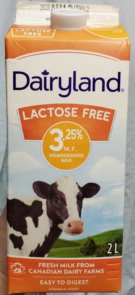 Lactose free 3.25% Homogenized Milk