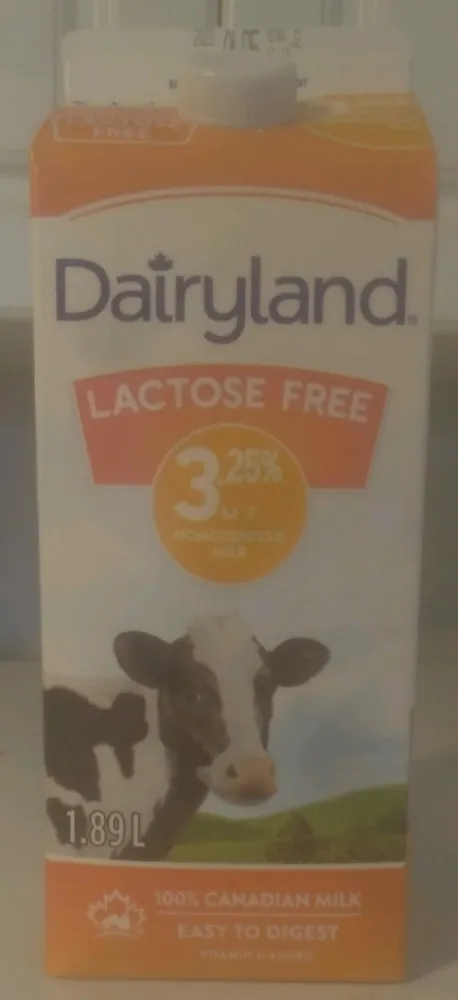 3.25% Lactose Free Homogenized Milk