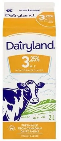 3.25% Homogenized Milk With Vitamin D