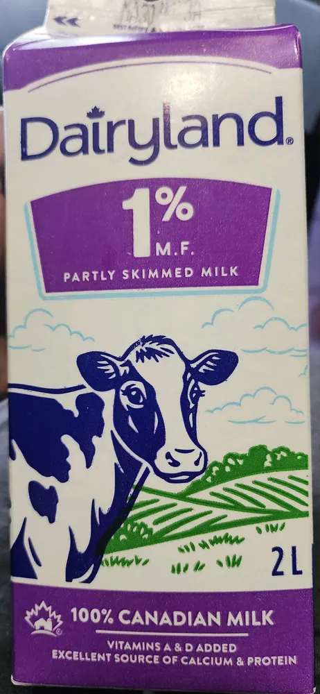 partly skimmed milk