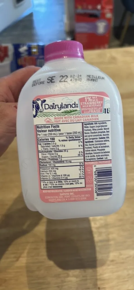 Strawberry Milk Beverage