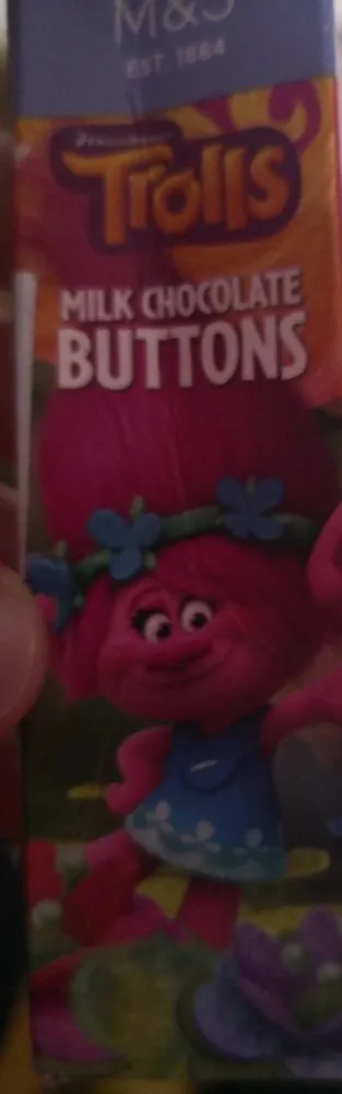 Milk chocolate buttons