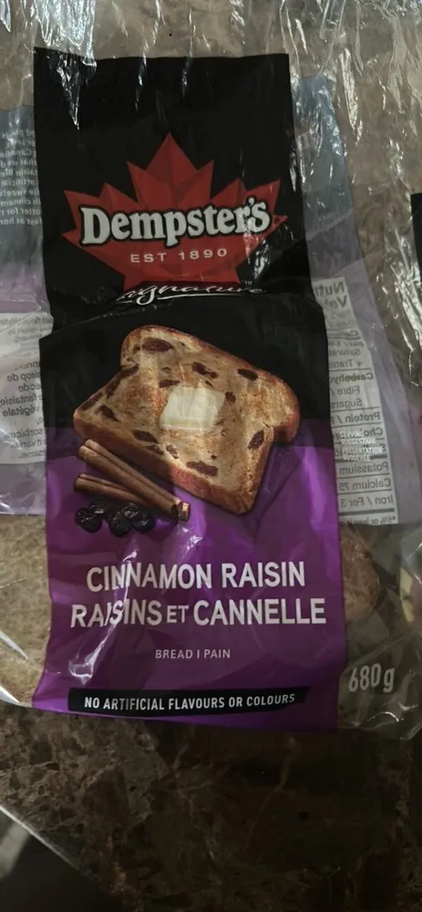 Cinnamon raisin bread