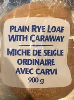 Plain rye loaf with caraway