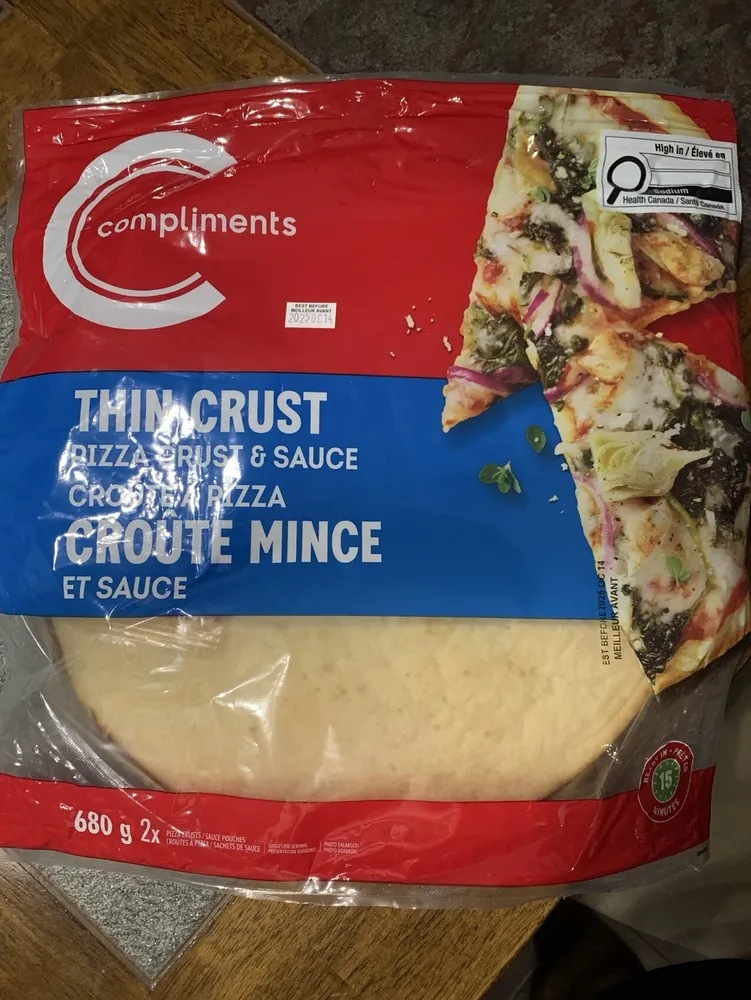 Thin Crust Pizza Crust And Sauce