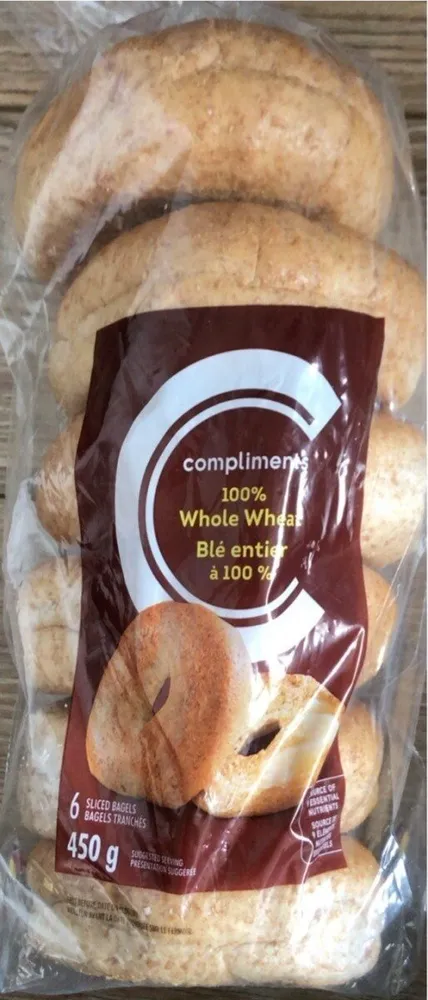 100% Whole Wheat Bagels