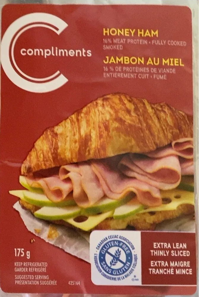 Honey ham thin slice
