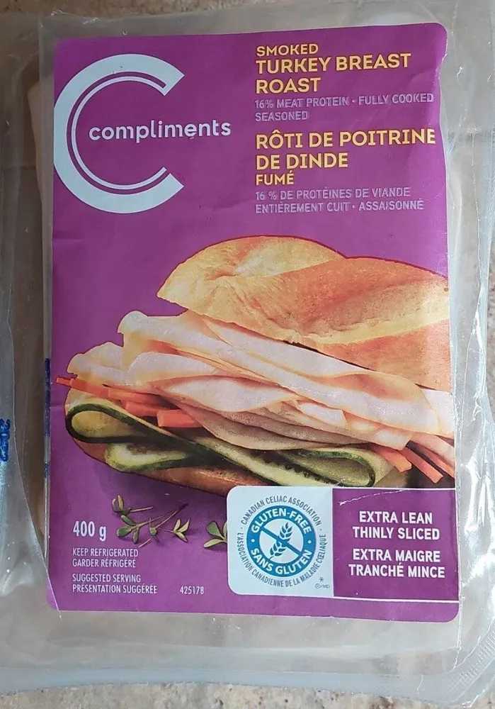 Rôti de poitrine de dinde fumé