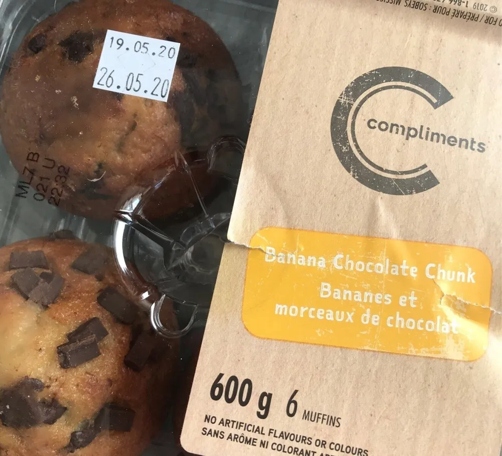 Muffin choco bananes