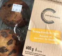 Muffin choco bananes