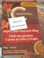 Érable avec garniture à saveur de crème à l’érable