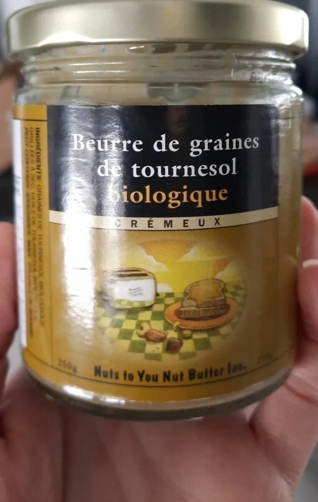 Beurre de graines de tournesol biologique