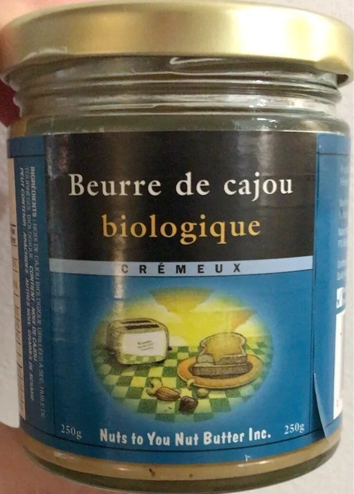 Beurre de cajou biologique