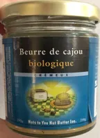 Beurre de cajou biologique