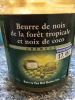 Beurre De Noix De La Forêt Tropicale Et Coco