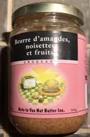 Beurre d’amandes, noisettes et fruits