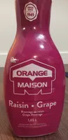 Orange maison jus de raisin