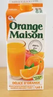 Jus d'orange sans pulpe