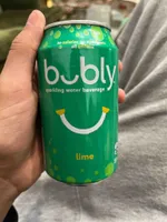 sparkling water beverage lime