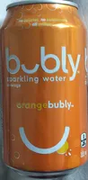 Orange Bubly Sparkling Water Beverage