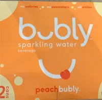 Peach sparkling water