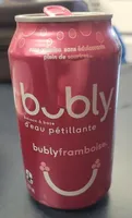 Raspberry bubly sparkling water