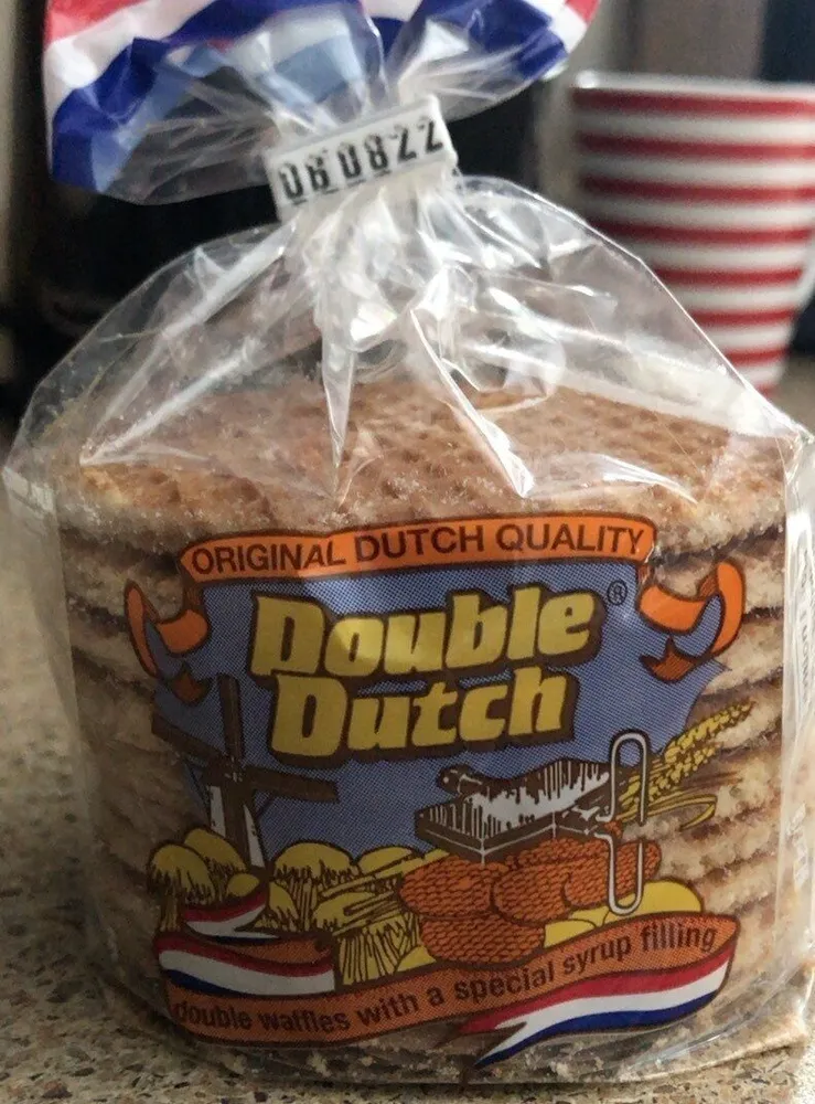 Double waffles with a special syrup filling