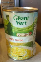 Maïs en crème