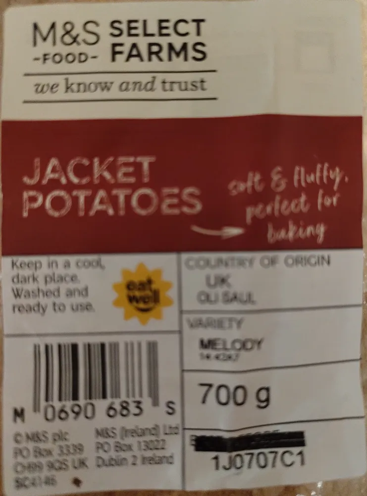 Baking Potatoes