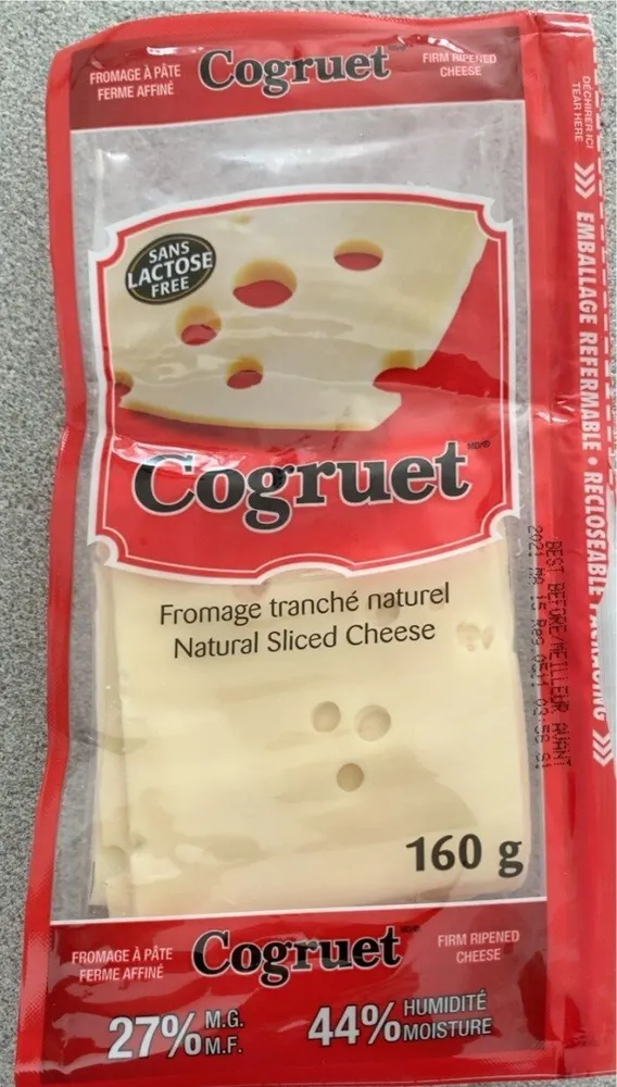 Fromage tranché naturel