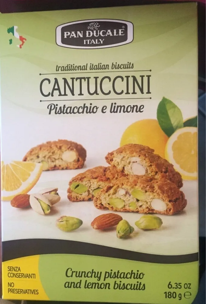 Cantuccini pistacchio e limone