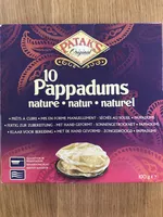 10 Pappadums Nature