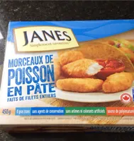 Morceaux de poisson en pate